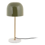 Lampa stołowa w kolorze khaki z metalowym kloszem (wysokość 50 cm) Manta – Leitmotiv