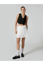 Koton Mini Short Skirt A-Line High Waist Relaxed Fit