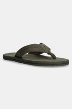 Žabky Tommy Hilfiger HILFIGER 85 BEACH SANDAL pánské, zelená barva, FM0FM05339