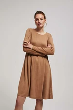 Dress with long sleeves and flared bottoms