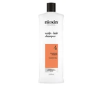 Čisticí šampon pro silně řídnoucí barvené vlasy Nioxin System 4 Scalp + Hair Shampoo - 1000 ml + dárek zdarma