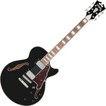 D'Angelico Premier SS Solid Black Halbresonanz-Gitarre