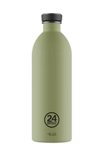 Fľaša 24bottles Urban Bottle 1000 ml Stone Sage zelená farba, Urban.1lt.StoneSage