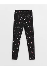 LC Waikiki Printed Girls' Tights with Elastic Waistband