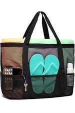 21301 Dewberry Beach bag Picnic bag Multi-Pocket-BLACK