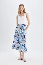 DEFACTO Patterned A-Line Midi Skirt