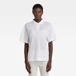 G-STAR Polo T-shirt - Mesh loose polo white