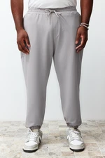 Trendyol Plus Size Grey Oversize 100% Sweatpants