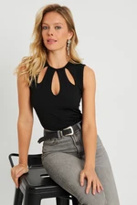 Cool & Sexy Women's Window Blouse Black