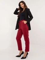 Burgundy elegant trousers