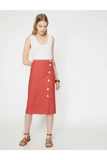 Koton Women's Button Detailed Skirt