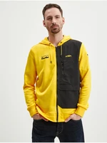 Black-yellow Men's Zippered Hoodie Puma Porsche - Men