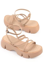 Capone Outfitters Amy Thick-Soled Ankle Strap Comfort Sole Women's Sandals