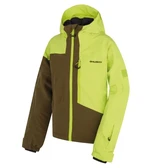 Husky  Gomez Kids br. green/dk. khaki, 140 Detská ski bunda