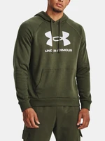 Khaki pánska mikina s kapucňou Under Armour Rival