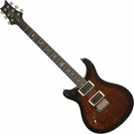 PRS SE Lefty Custom 24 Violin Top Carve Black Gold Sunburst Chitară electrică