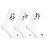 3PACK Styx high white socks