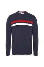 Tommy Jeans Sweater - TJM BLOCK STRIPE SWEATER blue