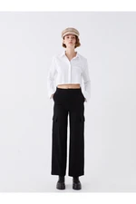 Damskie spodnie cargo LC Waikiki Slim Fit Straight Wide Leg