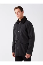 LC Waikiki Slim Fit Shirt Collar Men's Cashmere Coat