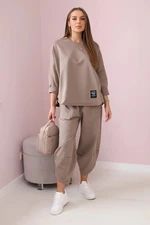 Cotton set of sweatshirt and pants fango