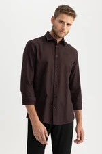 DEFACTO Modern Fit Flannel Long Sleeve Shirt