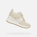 Beige women's sneakers Geox Zosma - Women's