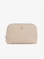 Beige Women's Patterned Cosmetic Bag Tommy Hilfiger - Women