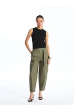 LC Waikiki Comfortable Fit Women's Cargo Pants with Waist Belt