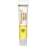 GARNIER Skin Naturals Vitamin C denní rozjasňující UV fluid SPF 50+ invisible, 40 ml