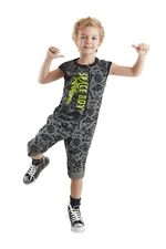 Denokids Boy Gray Space Rocket Jumpsuit