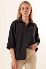 Bigdart 20124 Oversize Pocket Shirt - Black