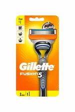 Gillette Holicí strojek Gillette Fusion + náhradní hlavice 2 ks