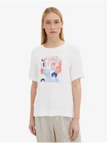 White Women T-Shirt Tom Tailor - Women