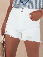 Women's denim shorts VERONA white Dstreet