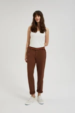 Women's trousers MOODO - brown