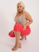 Coral plus size fishing pants with pockets