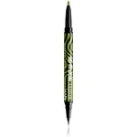 NYX Professional Makeup Beetlejuice Pinstripe Duo Liner očné linky 2 v 1 odtieň 03 Green Chrome 0,5 ml