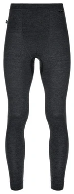 Men's merino wool thermal pants MAVORA BOTTOM-M black