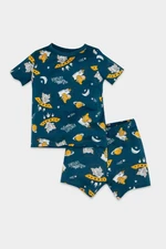 DEFACTO Baby Boy Tom & Jerry Printed Short Sleeve Shorts Cotton Combed Cotton Pajama Set