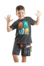 Denokids Rawr Dino Boy's Summer T-shirt Shorts Set