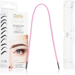 Delia Cosmetics Eyebrow Expert Eyebrow Stencils šablóny na obočie 1 ks