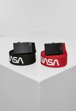 NASA Belt 2-Pack extra dlouhý černo/červený