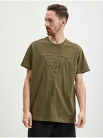 Khaki Mens T-Shirt Guess Moisey - Men