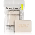 Carbon Theory Salicylic Acid & Shea Butter jemné čistiace mydlo s peelingovým efektom 100 g