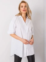 RUE PARIS White shirt with decorative sleeves