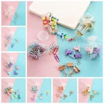 Binding Supplies Clear Binder Clips Long Tail Clip Foldback Clip Push Pins Paper Clip Stationery Metal Thumbtack Binder Student