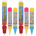 Educational 6PC Water Pens Replacement Water Drawing Markers Pens Magical Water Floating Pen for Mat Drawing Book Pens