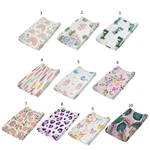 Baby Cotton Nursery Pad Cover Diaper Change Table Sheet Stretchy Print Changing Mat Protector Diaper Changing Pad Liner