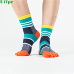 3 Pair Men Socks Boys Cotton Finger Breathable Five Toe Socks Pure Sock 2018 New Colorful Funny